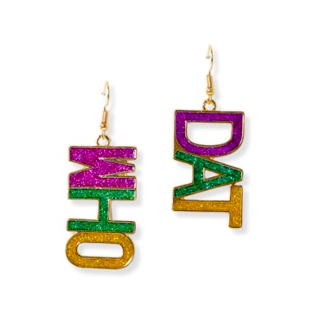 Mardi Gras Earrings